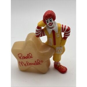 1988 Vintage McDonalds Ronald McDonald Toy Figure Glow In The Dark Star Plastic